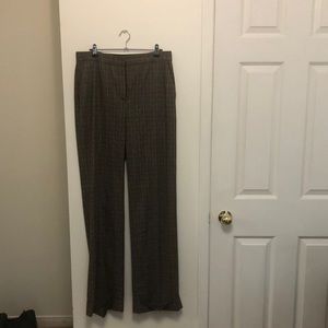 Massimo Dutti plaid trousers.